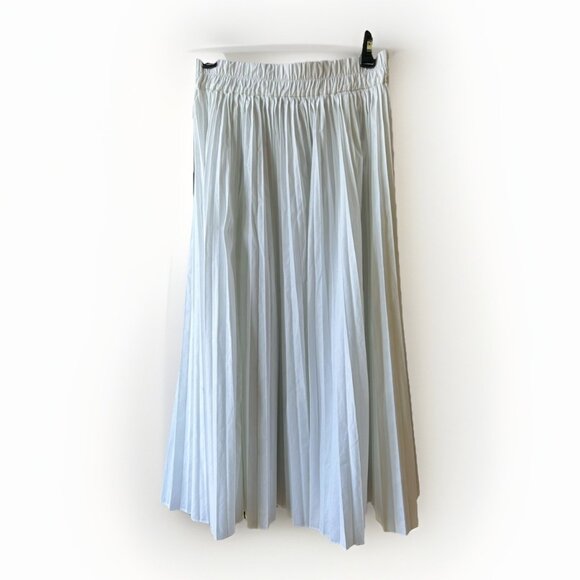 NEW J. Crew Smocked-waist Pleated Skirt White Womens Size XS Spring Summer Midi - Picture 2 of 7
